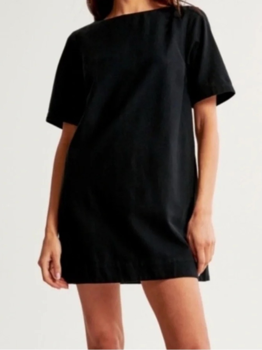 Abercrombie & Fitch Women's Linen-Blend Short-Sleeve Mini Dress